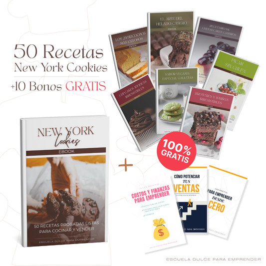Pack Galletas New York: Guía Maestra + 10 Bonos Exclusivos