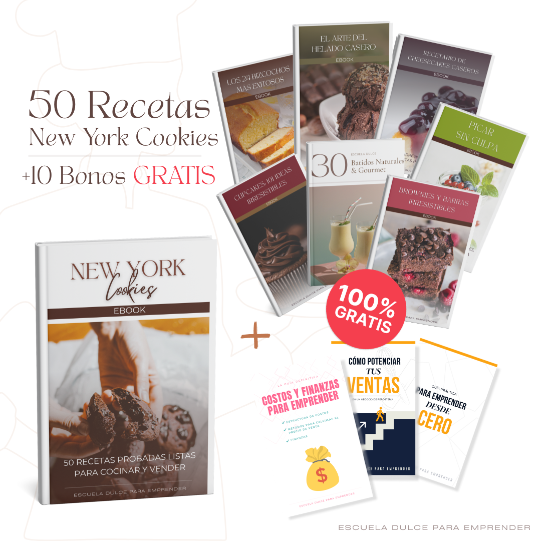 Pack Galletas New York: Guía Maestra + 10 Bonos Exclusivos